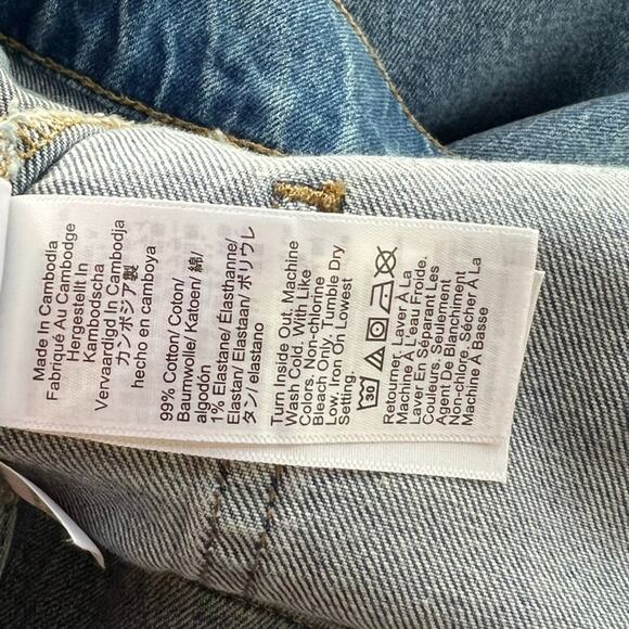 J Crew Jeans Women's Size 34 High Rise Wide Leg Trouser Medium Wash Sailor NWT - Picture 9 of 13